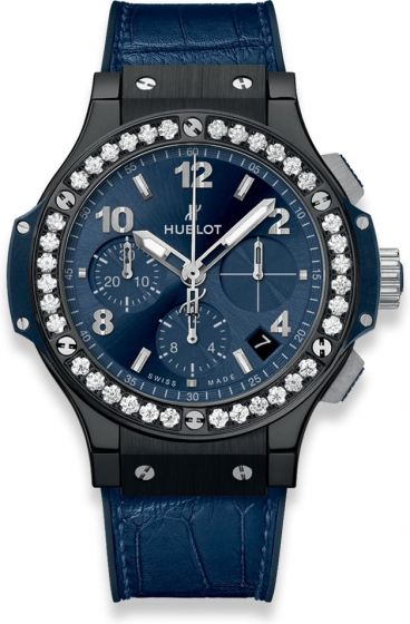 Buy Replica HUBLOT BIG BANG CERAMIC BLUE DIAMONDS 41MM 341.CM.7170.LR.1204 watch